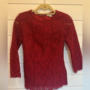 Boden lace top. Never worn. Size 2R